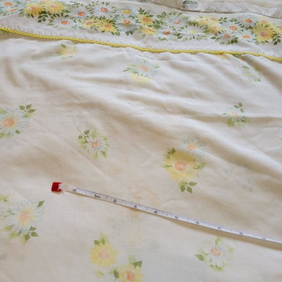 Morgan Jones Vintage Double Full Flat Sheet Pillowcase No Iron Muslin floral - Picture 7 of 12